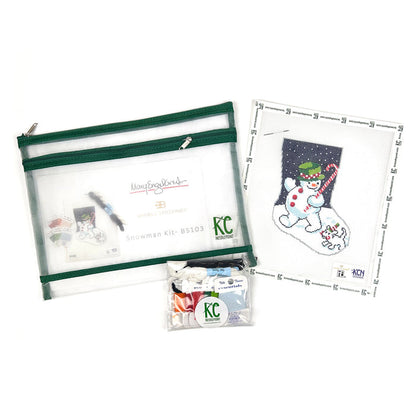 Snowman Ornament Size Bauble Stocking Kit