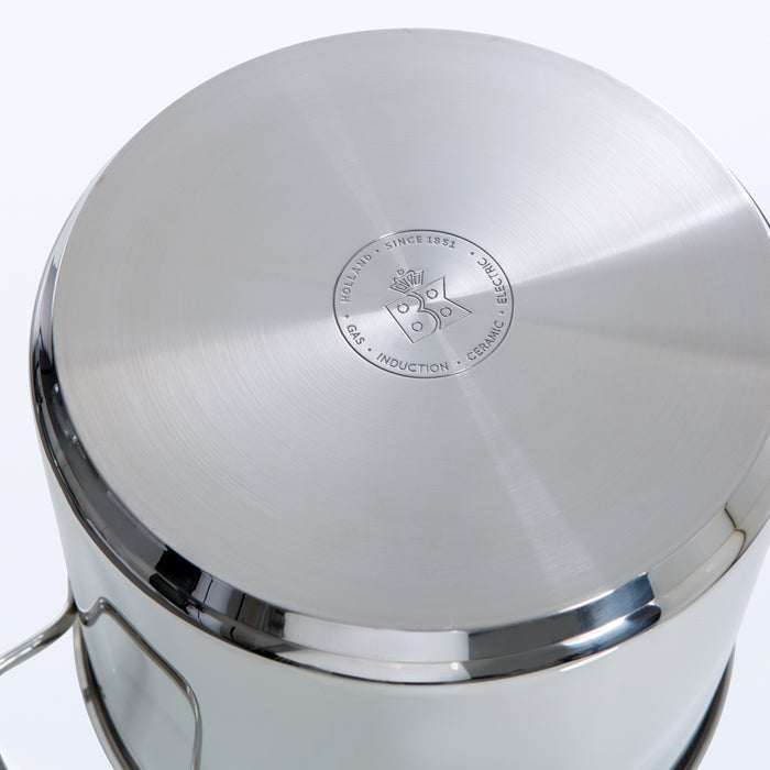 Soeppan 26 cm 11 liter zilver onderzijde