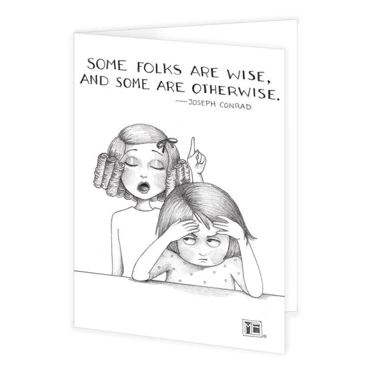 Some Folks Are Wise Engeldark Card