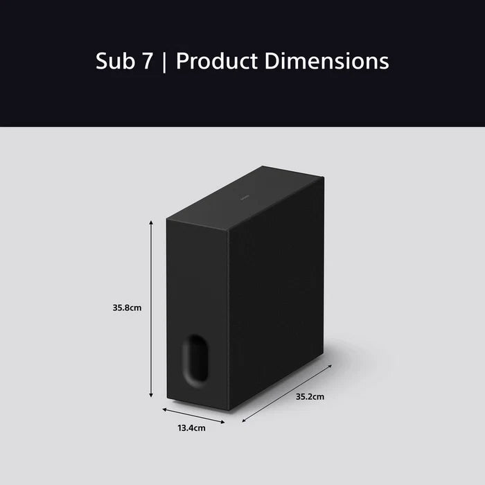 Sony SASW7 BRAVIA Theatre Sub 7 100W Wireless Subwoofer Black
