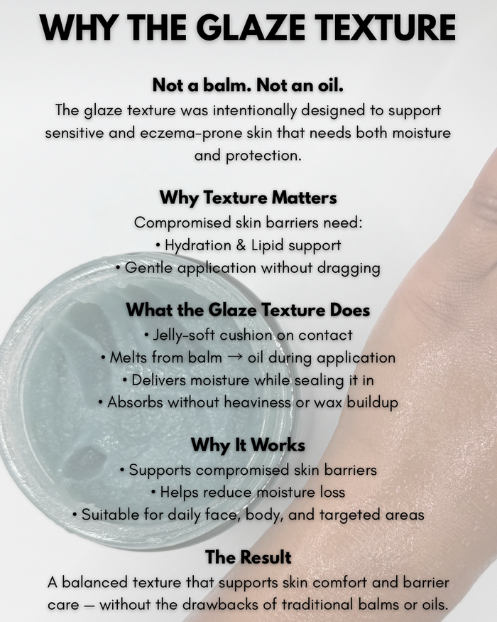 Soothe Glaze – Ultra-Healing Blue Tansy & Calendula Botanical Balm for Sensitive & Eczema-Prone Skin, Baby Safe Formula