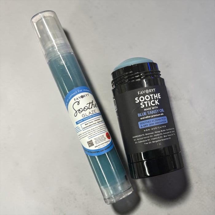Soothe Home & Away Care Bundle- for Eczema and Dry, Cracked Skin, Soothing effect for itch and irritation, Baby Safe