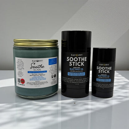 Soothe Home & Away Care Bundle- for Eczema and Dry, Cracked Skin, Soothing effect for itch and irritation, Baby Safe