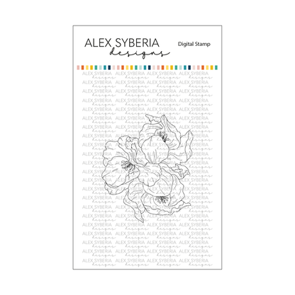 Spring Tulips Digital Stamp