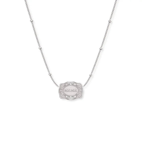 SpurWest Ultra Mini Belt Buckle Mama Necklace