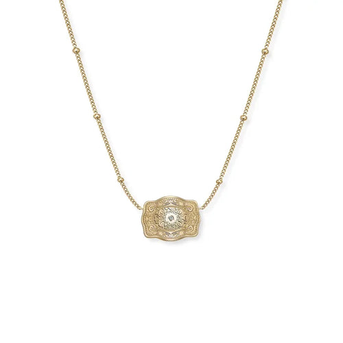 SpurWest Ultra Mini Belt Buckle Necklace Amelia Rose