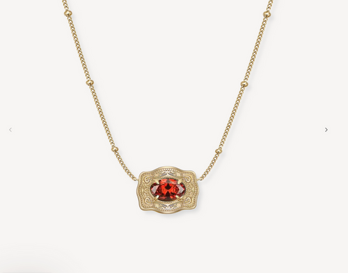Spurwest Ultra Mini Belt Buckle Necklace