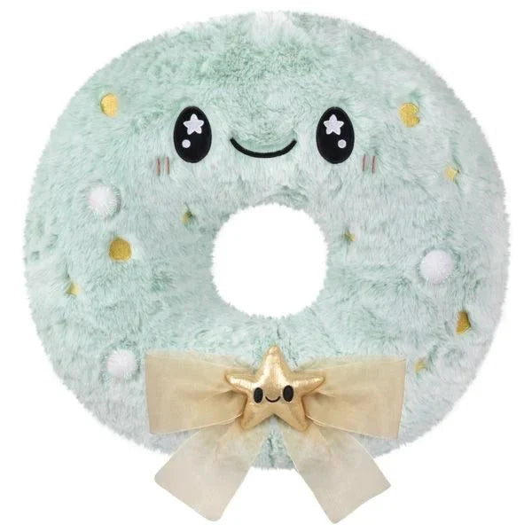 Squishable 18 Inch Flocked Wreath Christmas Plush Toy - Owl & Goose Gifts