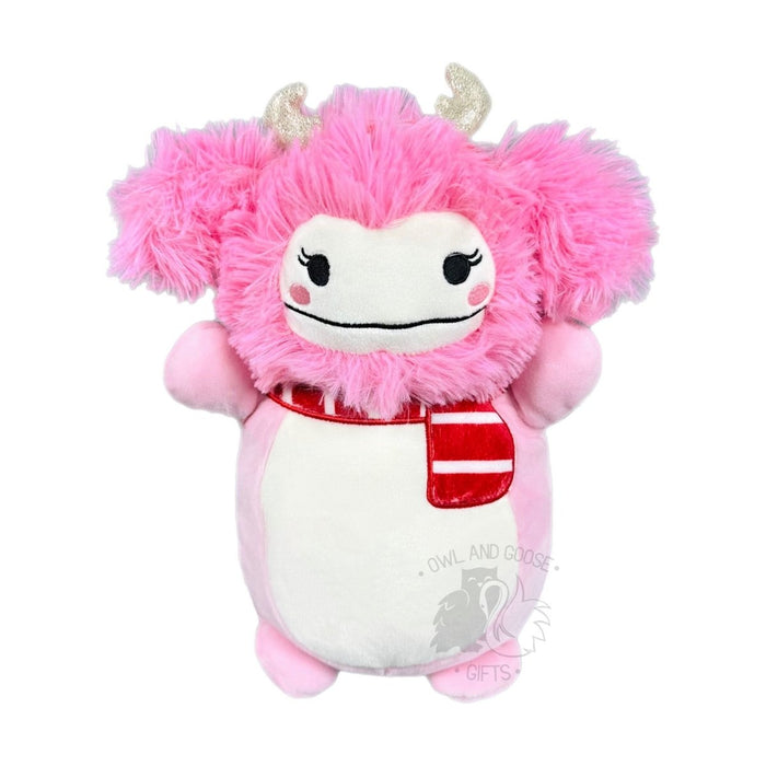 Squishmallow 10 Inch Brina the Bigfoot Christmas Hug Mees Plush Toy - Owl & Goose Gifts