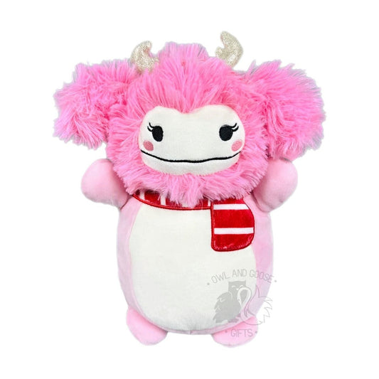 Squishmallow 10 Inch Brina the Bigfoot Christmas Hug Mees Plush Toy - Owl & Goose Gifts