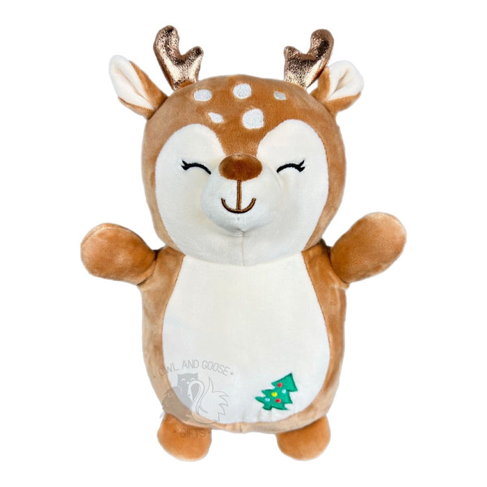 Squishmallow 10 Inch Dawn the Fawn Christmas Hug Mees Plush Toy - Owl & Goose Gifts