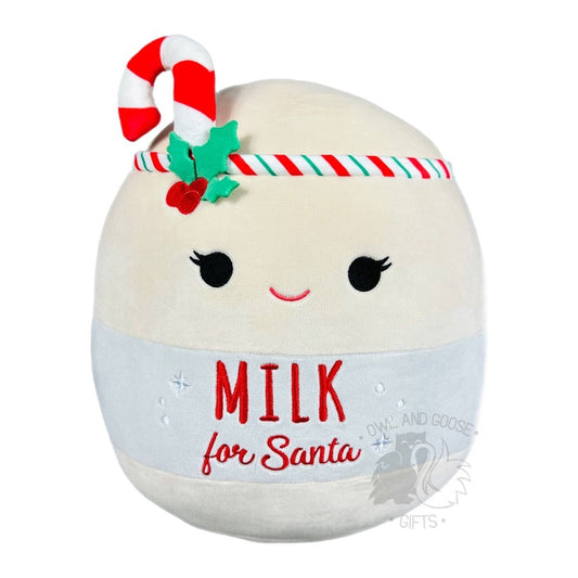 Squishmallow 12 Inch Arlene the Milk for Santa Christmas Plush Toy - Owl & Goose Gifts