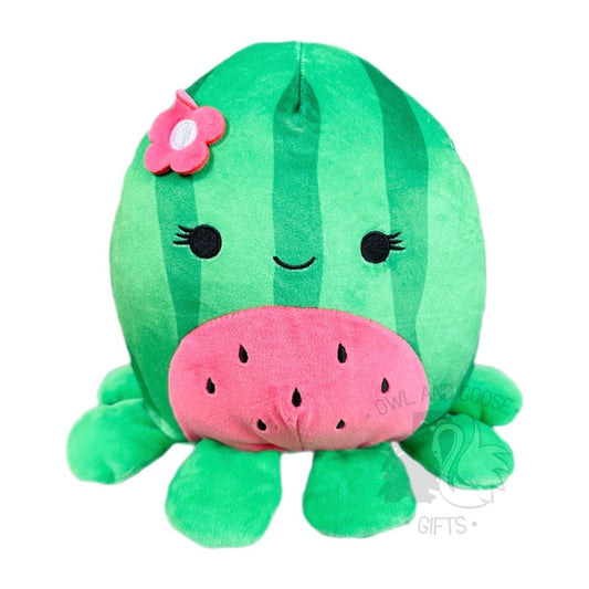 Squishmallow 12 Inch Marcella the Watermelon Octopus Plush Toy - Owl & Goose Gifts