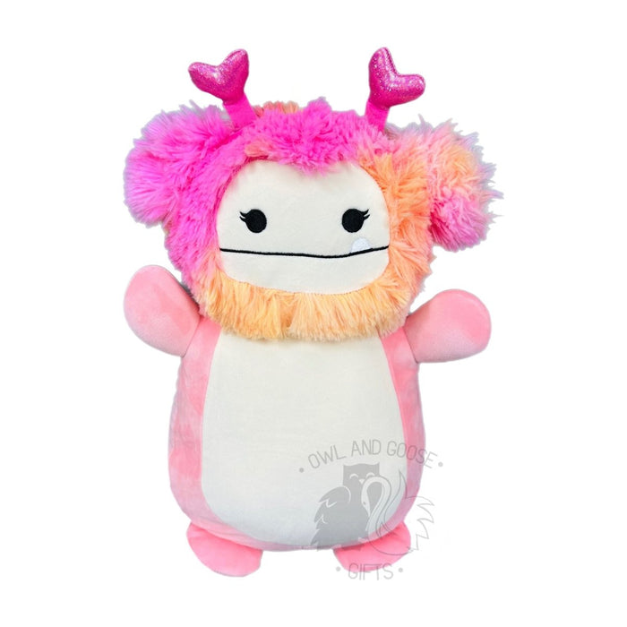 Squishmallow 14 Inch Caparinne the Pink Bigfoot Valentine Hug Mees Plush Toy - Owl & Goose Gifts