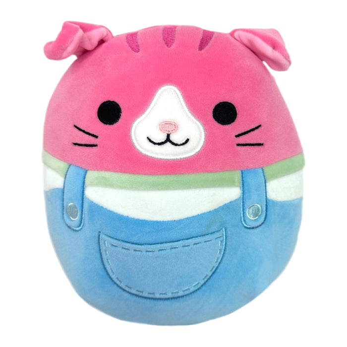 Squishmallow 8 Inch Geraldine the Cat in Overalls Plush Toy *FINAL SALE*