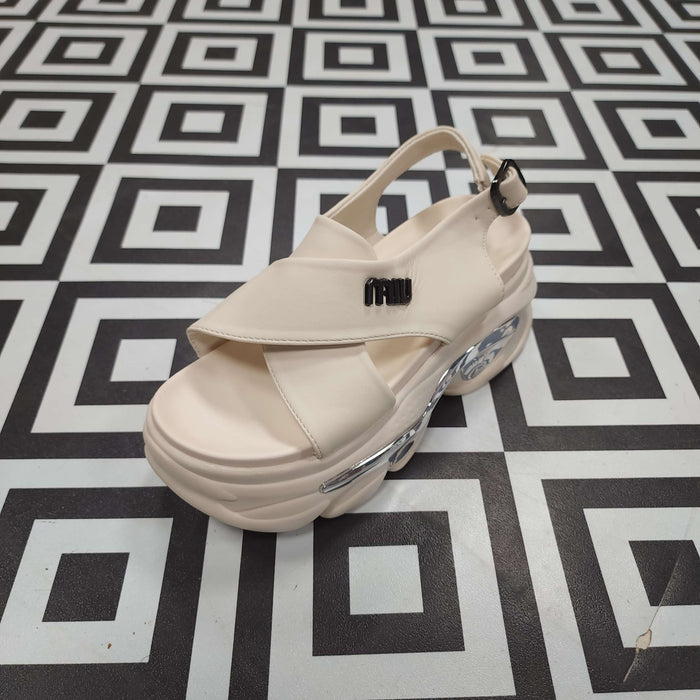 SRJ-060 BEIGE - Maha fashions -  Women Footwear