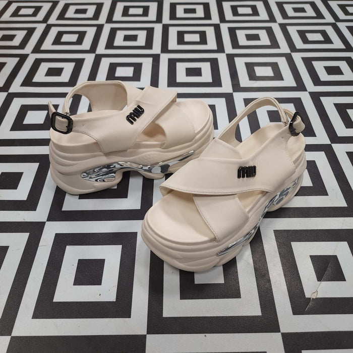 SRJ-060 BEIGE - Maha fashions -  Women Footwear