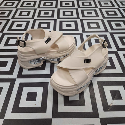SRJ-060 BEIGE - Maha fashions -  Women Footwear