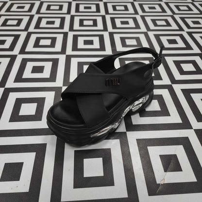 SRJ-060 BLACK - Maha fashions -  Women Footwear