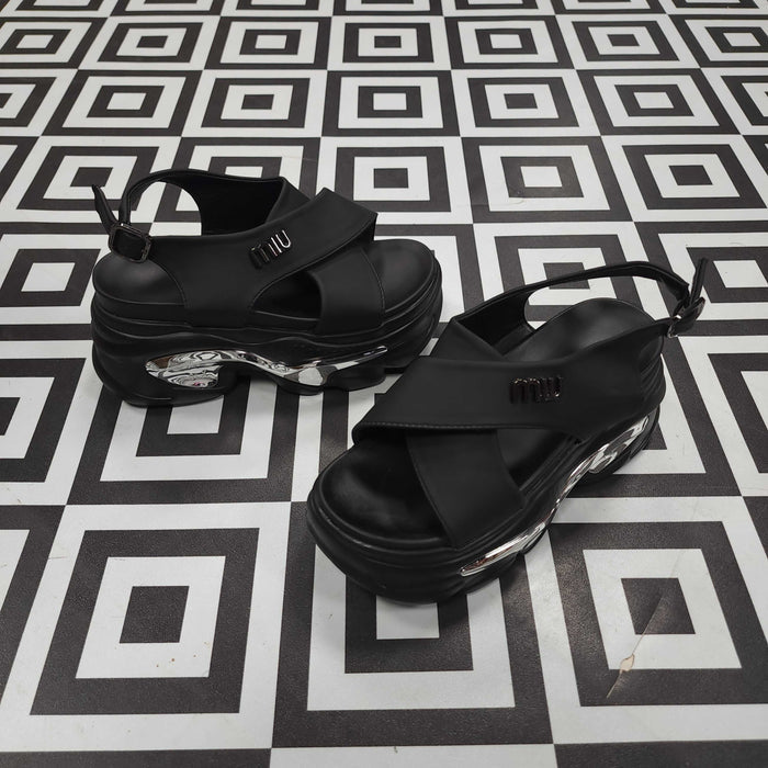 SRJ-060 BLACK - Maha fashions -  Women Footwear