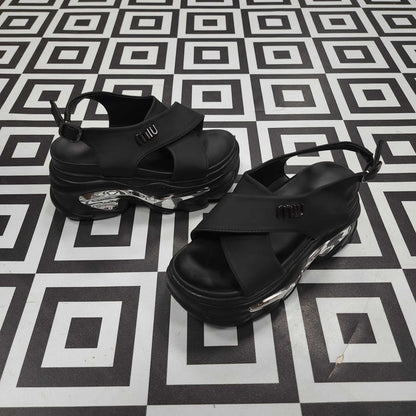 SRJ-060 BLACK - Maha fashions -  Women Footwear
