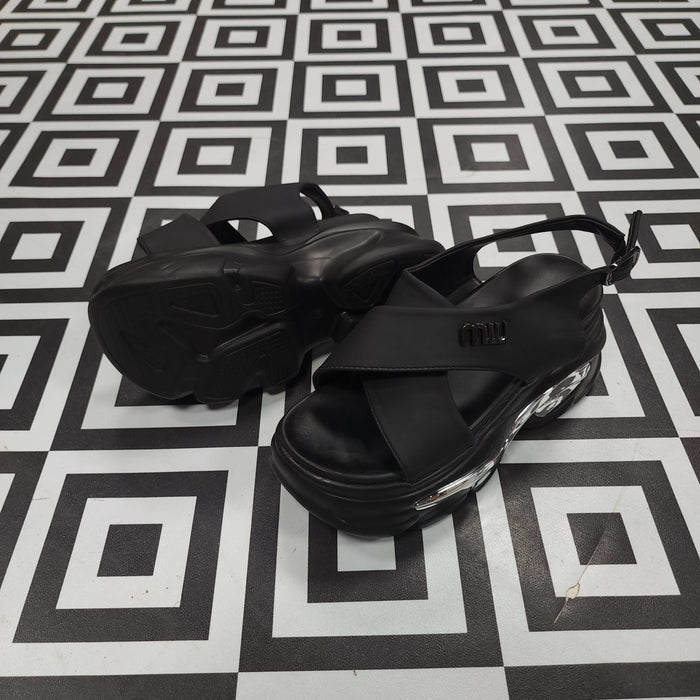 SRJ-060 BLACK - Maha fashions -  Women Footwear