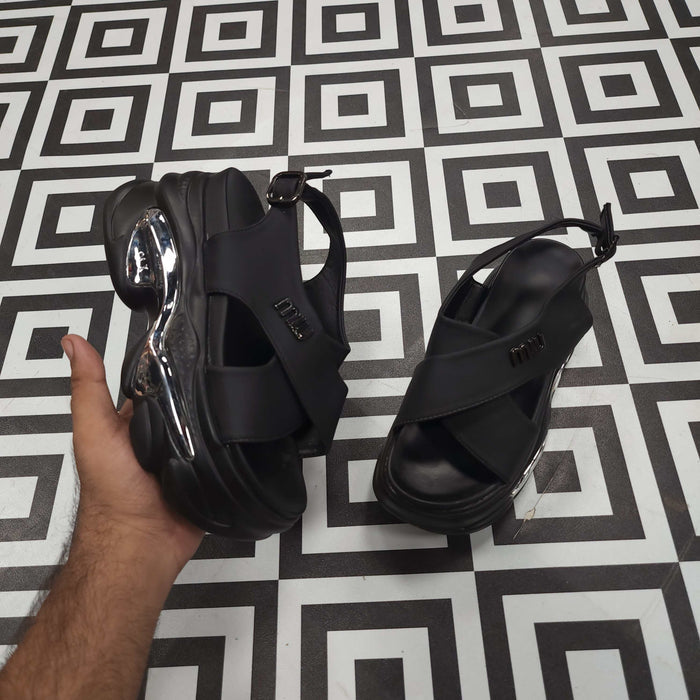 SRJ-060 BLACK - Maha fashions -  Women Footwear