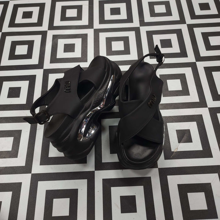 SRJ-060 BLACK - Maha fashions -  Women Footwear