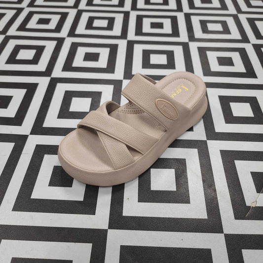 SRJ-061 BEIGE - Maha fashions -  Women Footwear