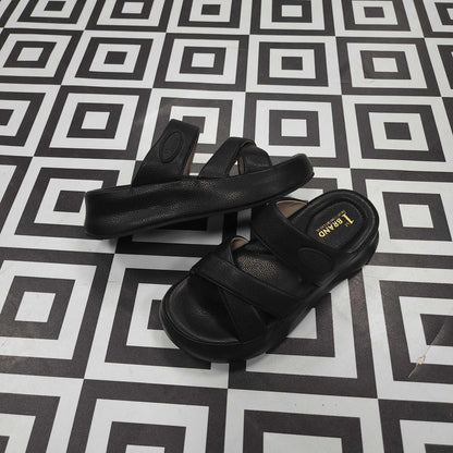SRJ-061 BLACK - Maha fashions -  Women Footwear