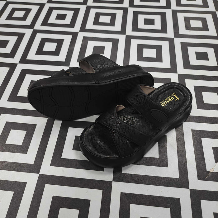 SRJ-061 BLACK - Maha fashions -  Women Footwear