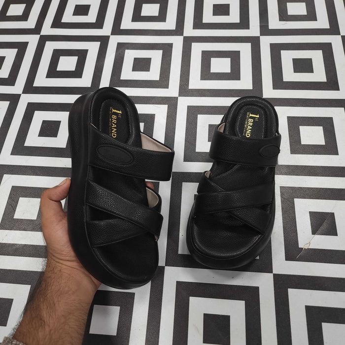 SRJ-061 BLACK - Maha fashions -  Women Footwear
