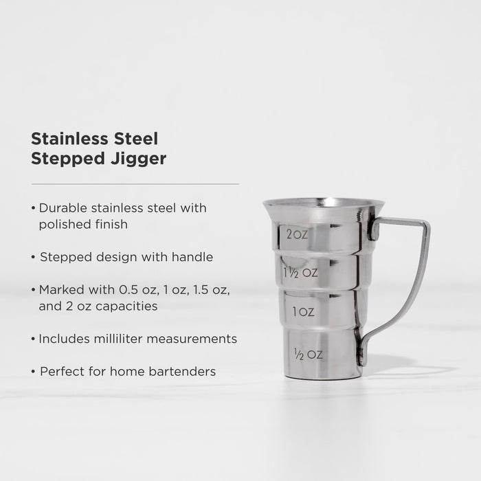 Stainless Steel Stepped Jigger (Online Only)