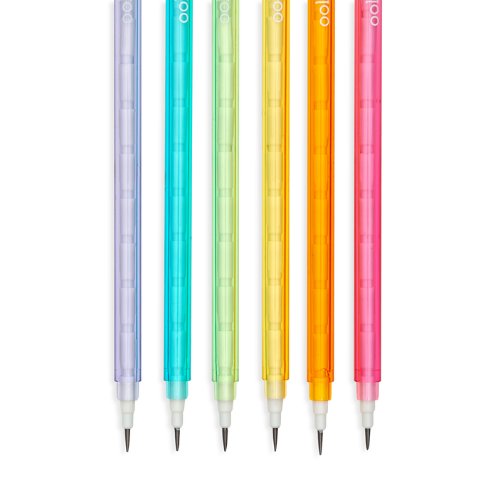 Stay Sharp Rainbow Mechanical Pencils showing the tips