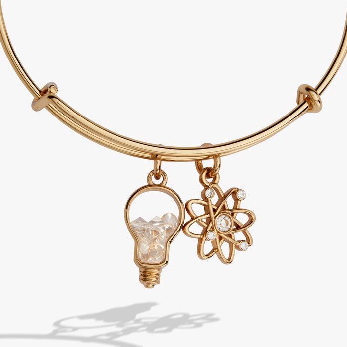 STEM Shaker Lightbulb Charm Bangle