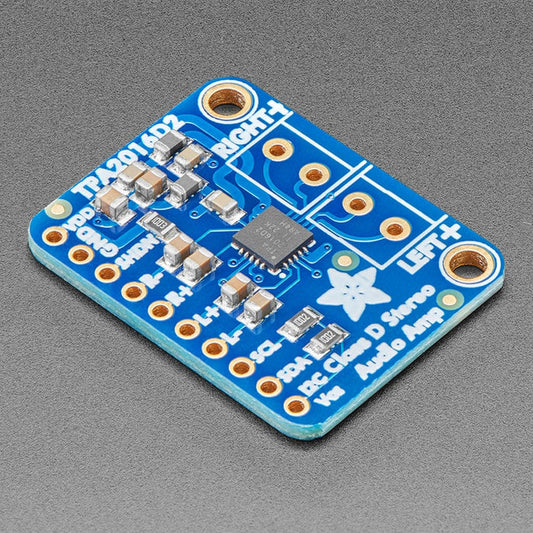 Stereo 2.8W Class D Audio Amplifier - I2C Control AGC - TPA2016 by Adafruit - The Pi Hut