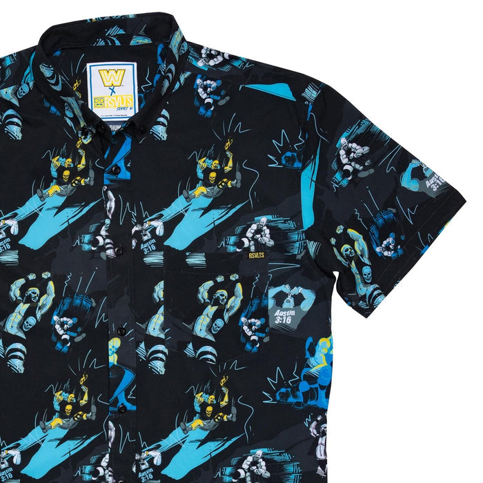RSVLTS XS WWE Short Sleeve Shirt Stone Cold 3:16 Day "The Bottom Line" – KUNUFLEX Short Sleeve Shirt