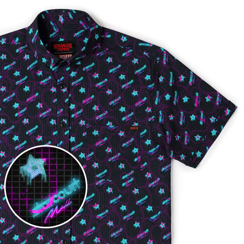 RSVLTS XS Stranger Things Short Sleeve Shirt Stranger Things "Battle of Starcourt" – KUNUFLEX Short Sleeve Shirt Stranger Things "Battle of Starcourt" – KUNUFLEX Short Sleeve Shirt