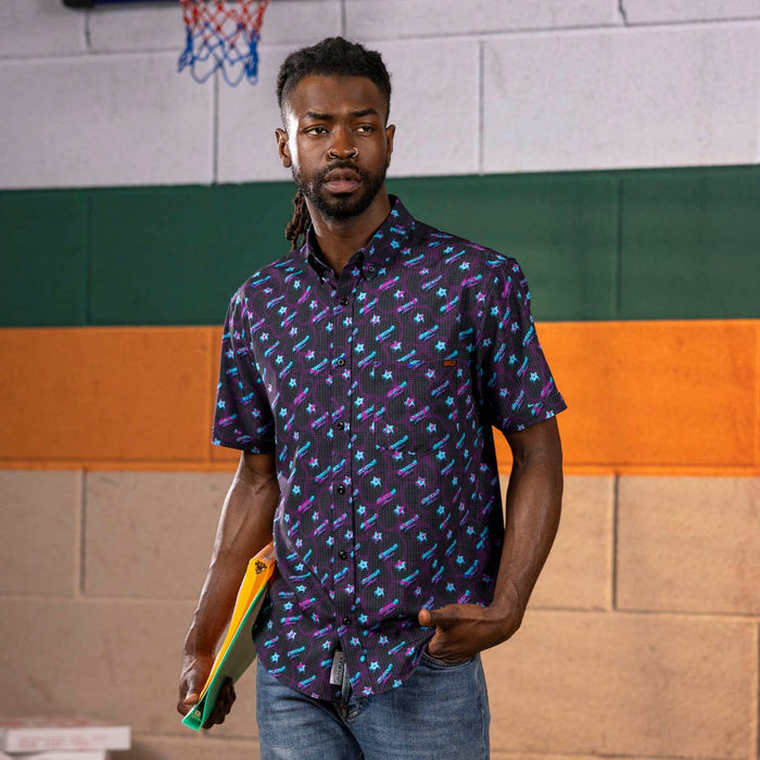 RSVLTS Stranger Things Short Sleeve Shirt Stranger Things "Battle of Starcourt" – KUNUFLEX Short Sleeve Shirt Stranger Things "Battle of Starcourt" – KUNUFLEX Short Sleeve Shirt