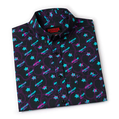 RSVLTS Stranger Things Short Sleeve Shirt Stranger Things "Battle of Starcourt" – KUNUFLEX Short Sleeve Shirt Stranger Things "Battle of Starcourt" – KUNUFLEX Short Sleeve Shirt