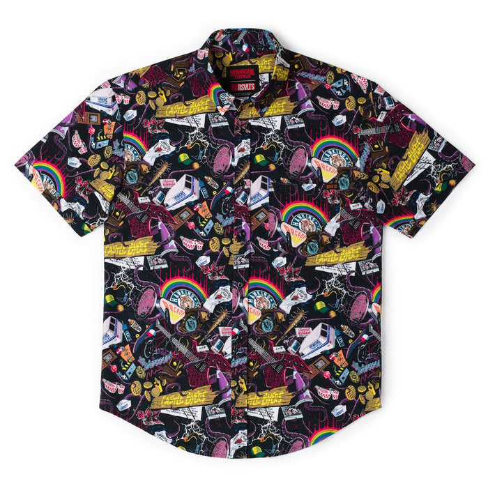 RSVLTS Stranger Things Short Sleeve Shirt Stranger Things "Dimensions Collide" – KUNUFLEX Short Sleeve Shirt Stranger Things "Dimensions Collide" – KUNUFLEX Short Sleeve Shirt