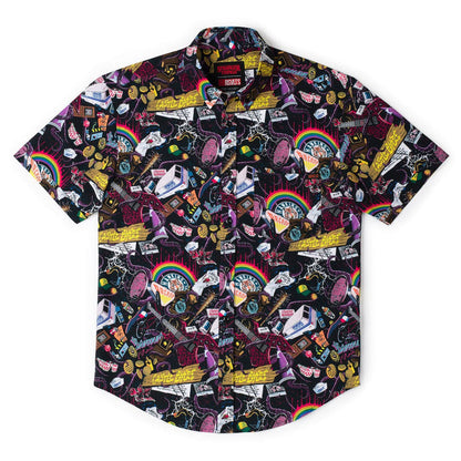 RSVLTS Stranger Things Short Sleeve Shirt Stranger Things "Dimensions Collide" – KUNUFLEX Short Sleeve Shirt Stranger Things "Dimensions Collide" – KUNUFLEX Short Sleeve Shirt