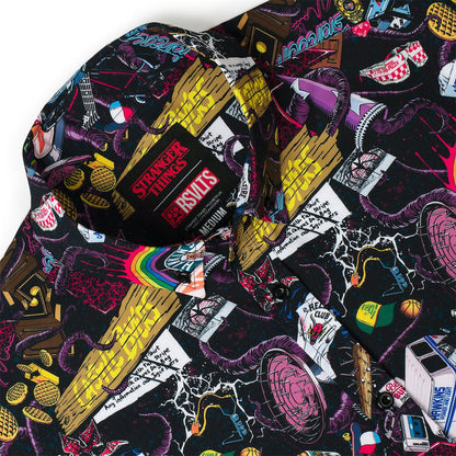 RSVLTS Stranger Things Short Sleeve Shirt Stranger Things "Dimensions Collide" – KUNUFLEX Short Sleeve Shirt Stranger Things "Dimensions Collide" – KUNUFLEX Short Sleeve Shirt