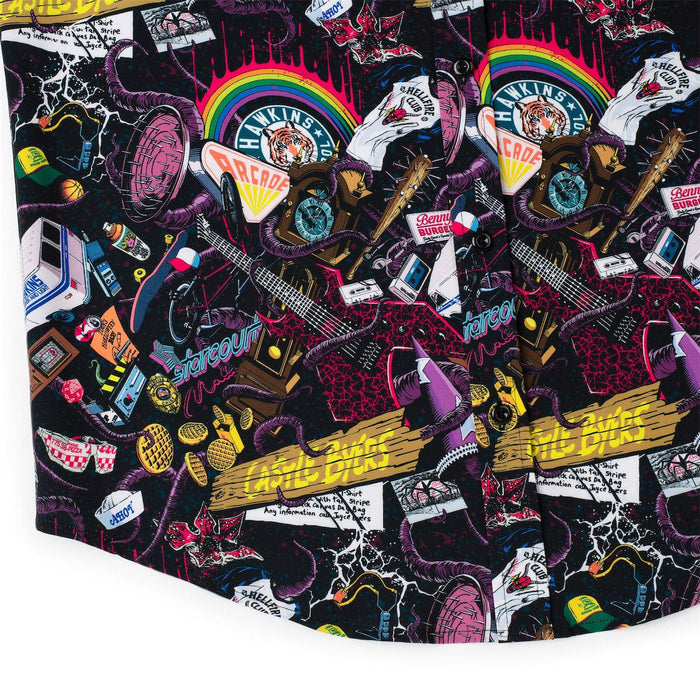 RSVLTS Stranger Things Short Sleeve Shirt Stranger Things "Dimensions Collide" – KUNUFLEX Short Sleeve Shirt Stranger Things "Dimensions Collide" – KUNUFLEX Short Sleeve Shirt