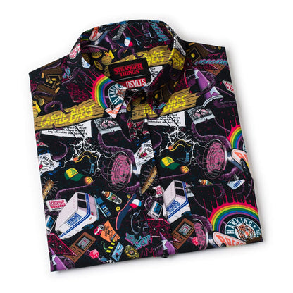 RSVLTS Stranger Things Short Sleeve Shirt Stranger Things "Dimensions Collide" – KUNUFLEX Short Sleeve Shirt Stranger Things "Dimensions Collide" – KUNUFLEX Short Sleeve Shirt