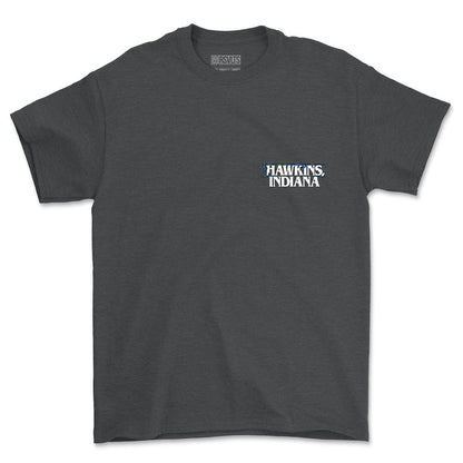 RSVLTS XS Stranger Things Crewneck T-shirt Stranger Things "Hawkins, Indiana" – Crewneck Tee Stranger Things "Hawkins, Indiana" – Crewneck Tee