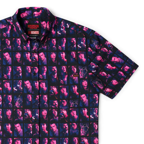 RSVLTS XS Stranger Things Short Sleeve Shirt Stranger Things "Heroes of Hawkins" – KUNUFLEX Short Sleeve Shirt Stranger Things "Heroes of Hawkins" – KUNUFLEX Short Sleeve Shirt
