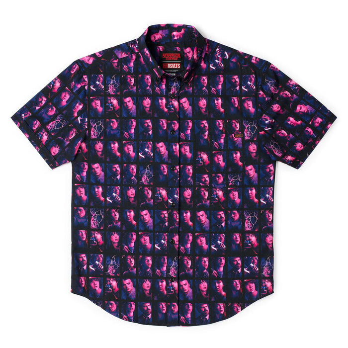 RSVLTS Stranger Things Short Sleeve Shirt Stranger Things "Heroes of Hawkins" – KUNUFLEX Short Sleeve Shirt Stranger Things "Heroes of Hawkins" – KUNUFLEX Short Sleeve Shirt