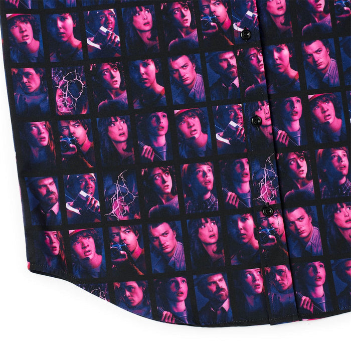 RSVLTS Stranger Things Short Sleeve Shirt Stranger Things "Heroes of Hawkins" – KUNUFLEX Short Sleeve Shirt Stranger Things "Heroes of Hawkins" – KUNUFLEX Short Sleeve Shirt