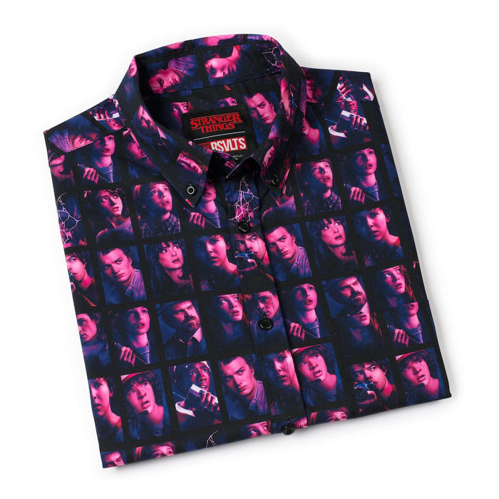 RSVLTS Stranger Things Short Sleeve Shirt Stranger Things "Heroes of Hawkins" – KUNUFLEX Short Sleeve Shirt Stranger Things "Heroes of Hawkins" – KUNUFLEX Short Sleeve Shirt